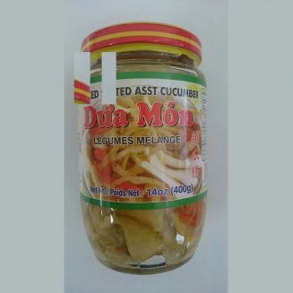 VIET Pkled Salted Asst Cucumber 454g/24