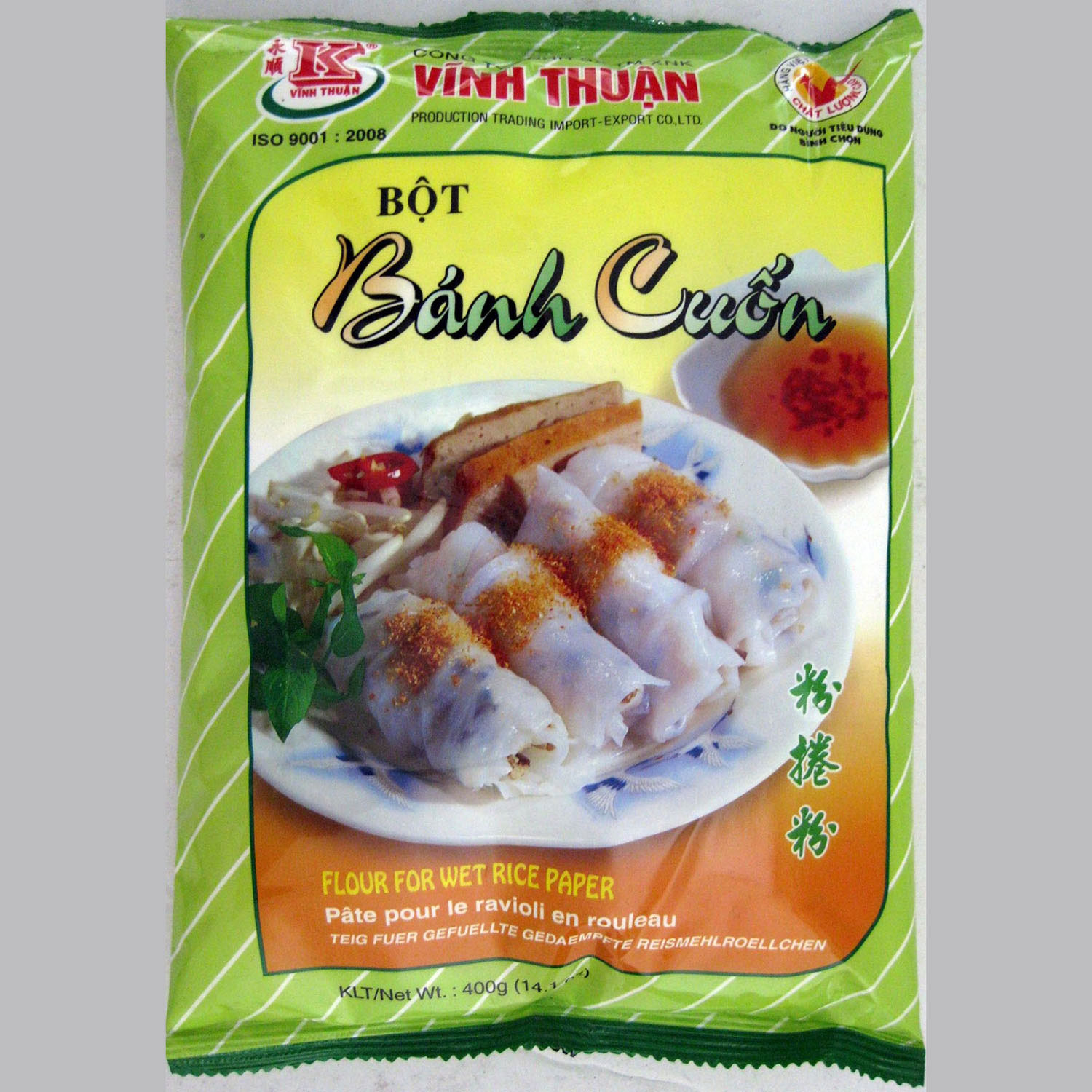 Flour For Wet Ricepaper Banh Cuon 400g 20 - Wah Lien