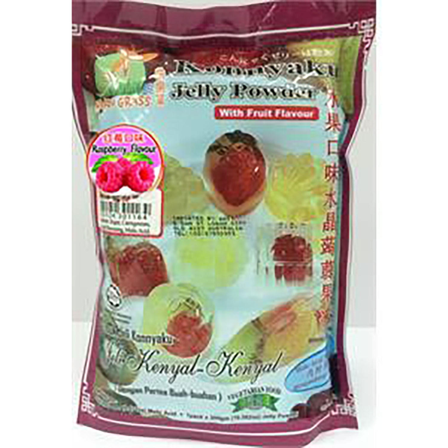 Konnyaku Jelly Powder Raspberry 250g/30 Wah Lien